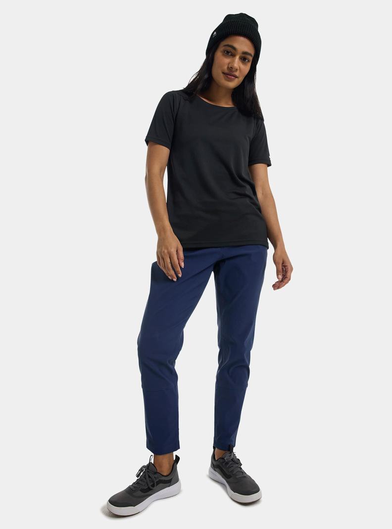 T-shirts Burton Active Corta Sleeve Femme Noir | 653819-TOL