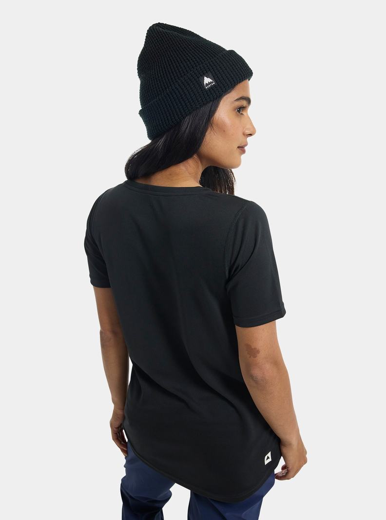 T-shirts Burton Active Corta Sleeve Femme Noir | 653819-TOL