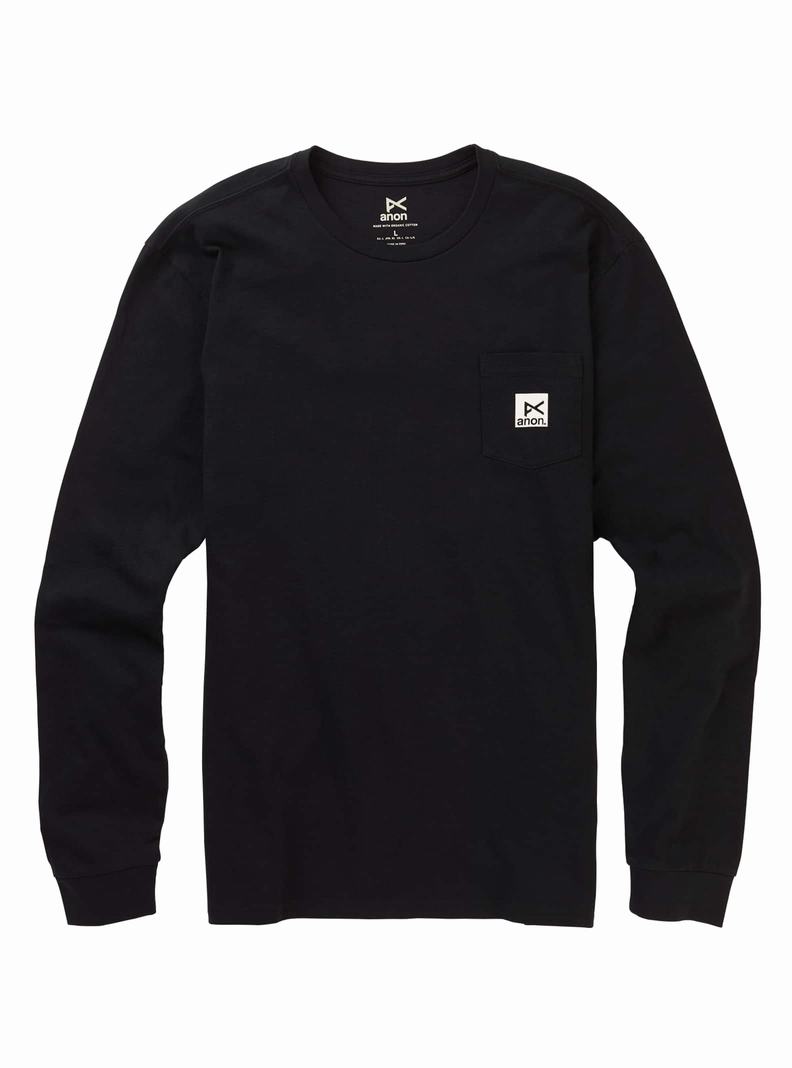 T-shirts Burton Anon Long Sleeve Femme Noir | 342160-VYT