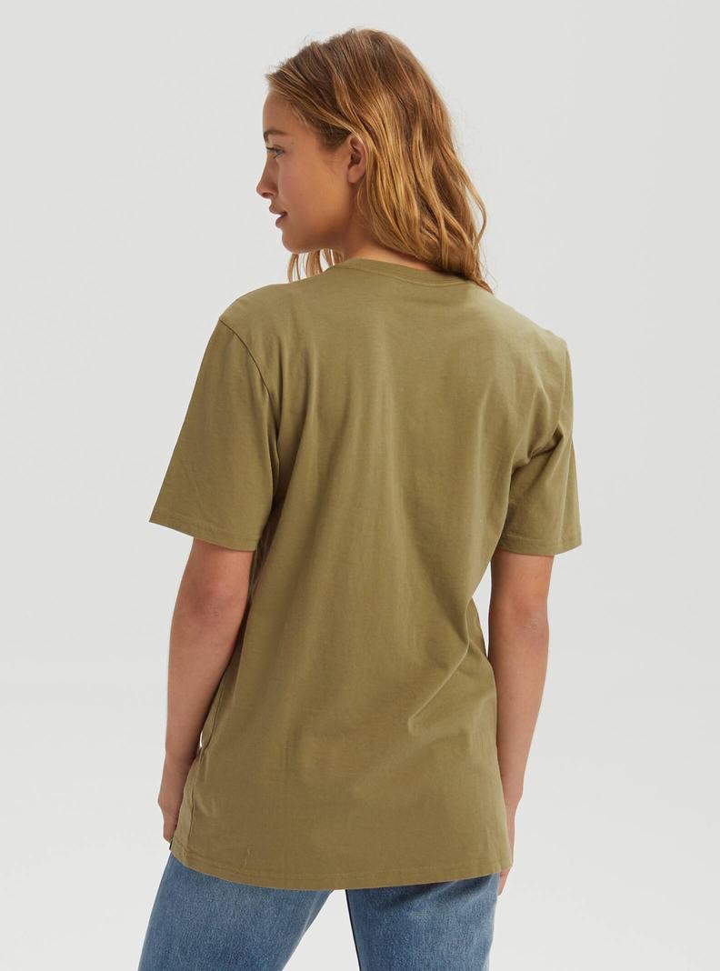 T-shirts Burton BRTN Corta Sleeve Femme Vert Olive | 936208-NKZ