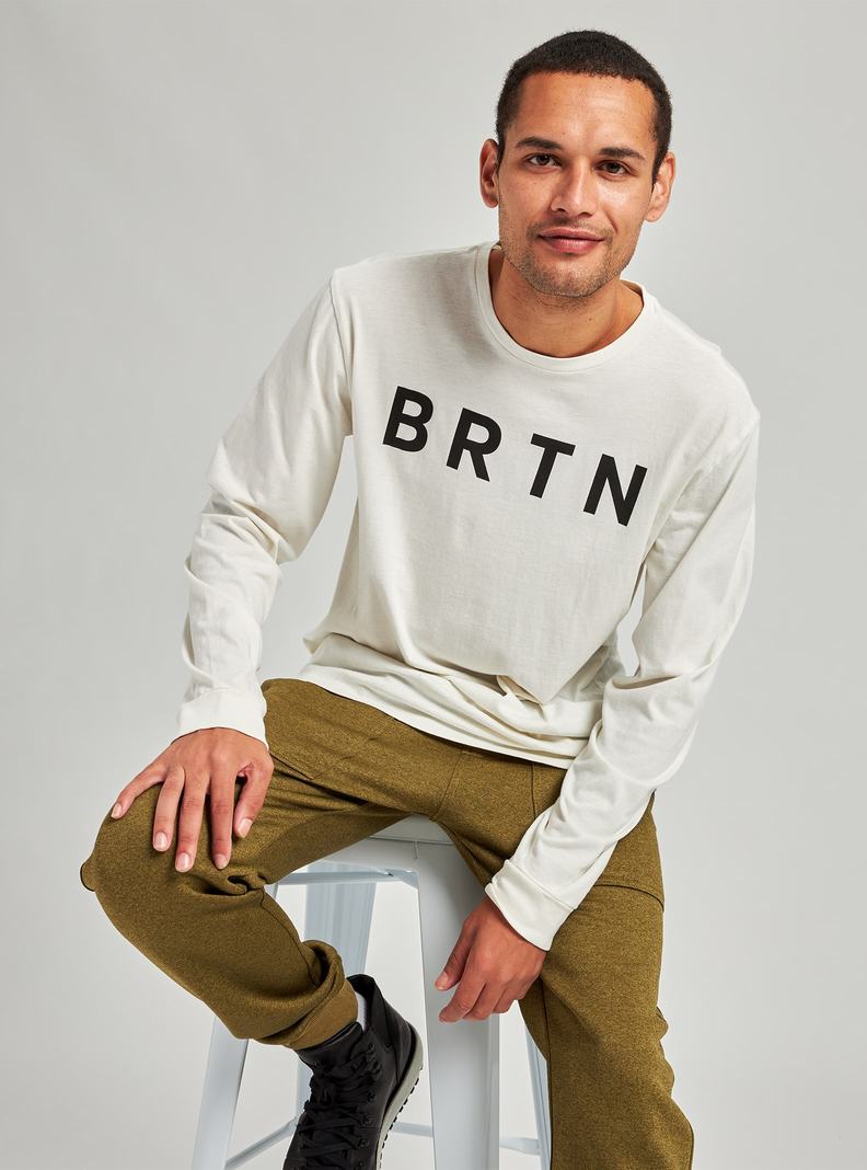 T-shirts Burton BRTN Long Sleeve Femme Blanche | 706895-YDW