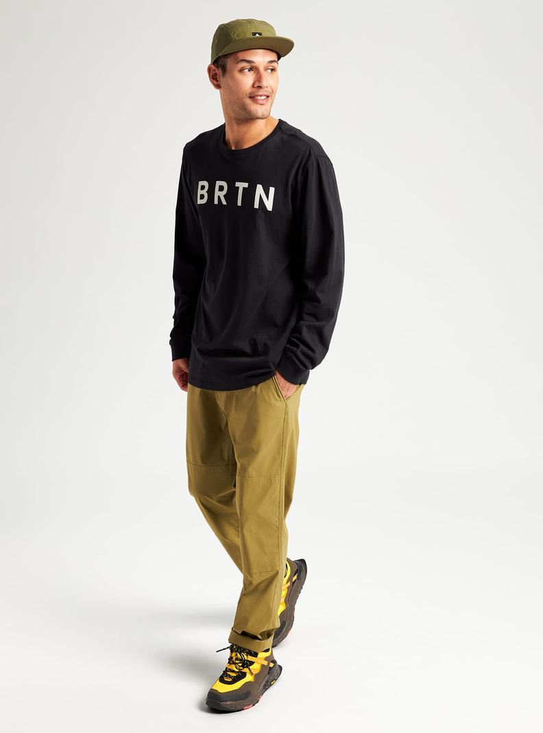 T-shirts Burton BRTN Long Sleeve Femme Noir | 693485-AIZ