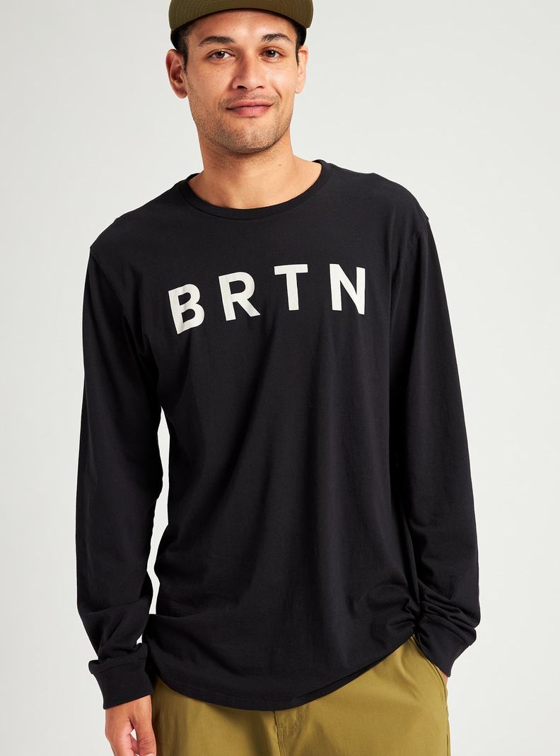 T-shirts Burton BRTN Long Sleeve Femme Noir | 693485-AIZ