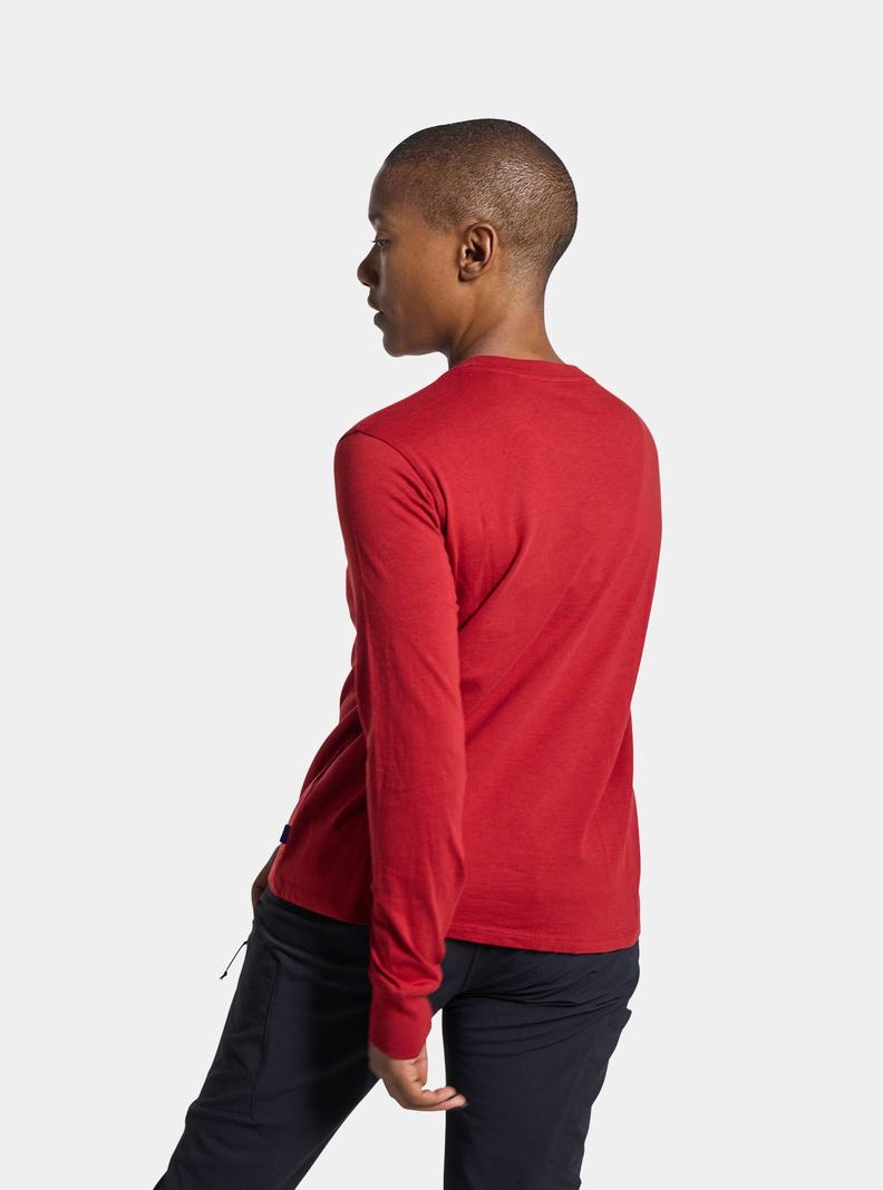 T-shirts Burton BRTN Long Sleeve Femme Rouge | 273410-RVA