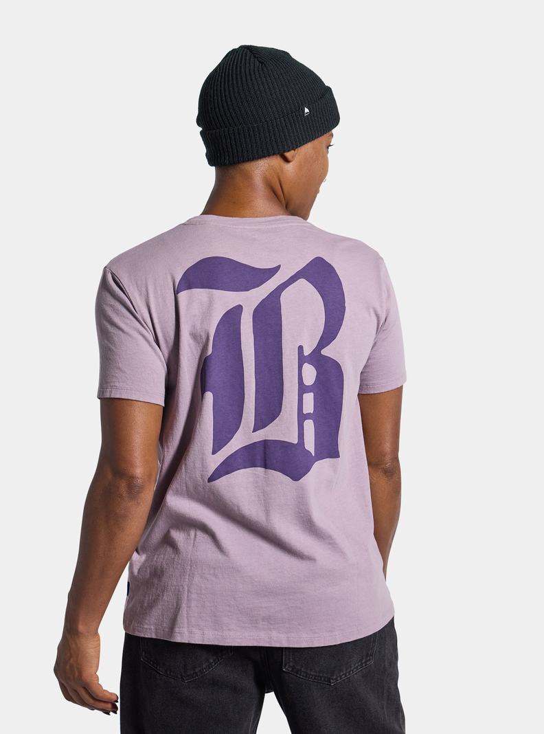 T-shirts Burton Bradner Corta Sleeve Femme Lavande | 640823-REX