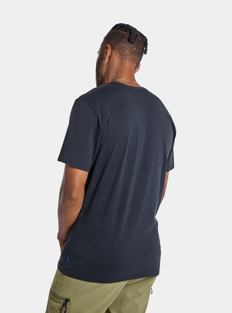 T-shirts Burton Cartographer Corta Sleeve Homme Noir | 630897-TXP