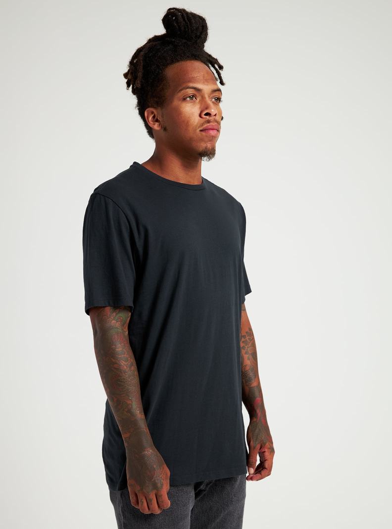 T-shirts Burton Classiche Corta Sleeve Homme Noir | 238640-YDG