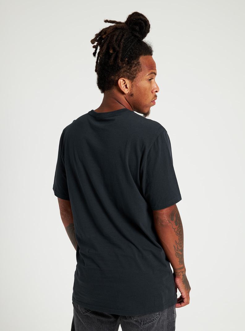 T-shirts Burton Classiche Corta Sleeve Homme Noir | 238640-YDG