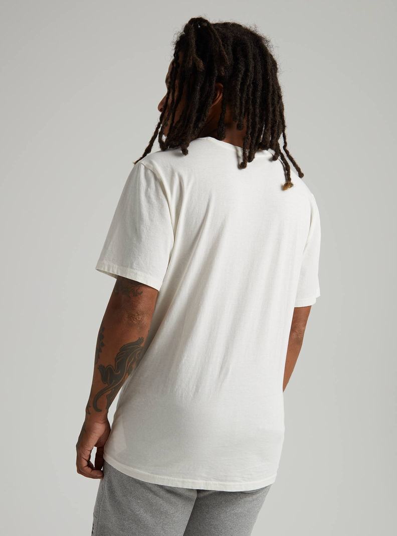 T-shirts Burton Classiche Corta Sleeve Homme Blanche | 298054-HYC