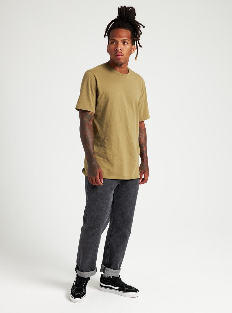 T-shirts Burton Classiche Corta Sleeve Homme Vert Olive | 628579-INO