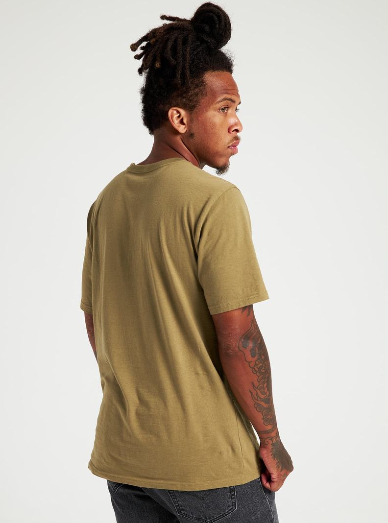 T-shirts Burton Classiche Corta Sleeve Homme Vert Olive | 628579-INO