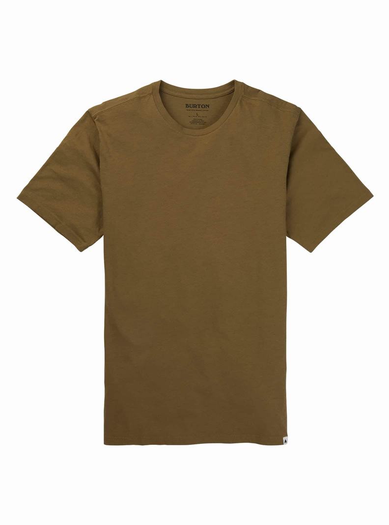 T-shirts Burton Classiche Corta Sleeve Homme Vert Olive | 628579-INO