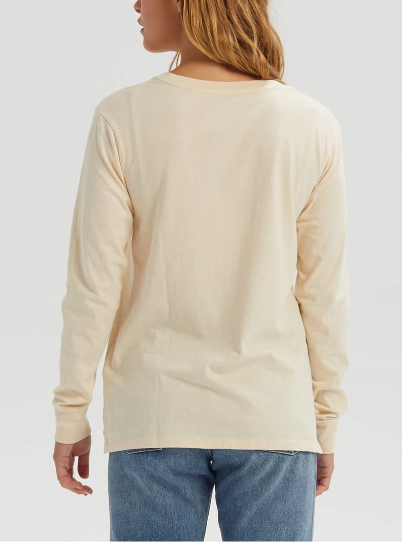 T-shirts Burton Classiche Long Sleeve Femme Beige | 125409-VSI