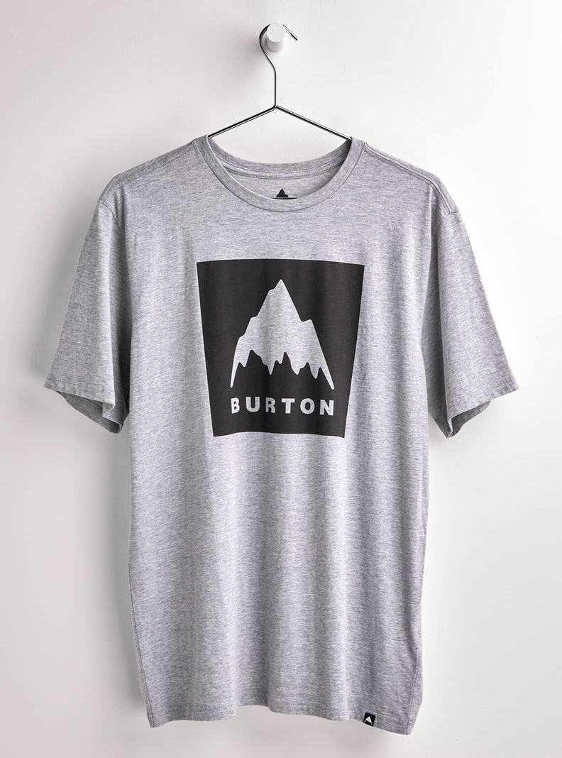 T-shirts Burton Classiche Mountain High Corta Sleeve Homme Grise | 529176-OTC
