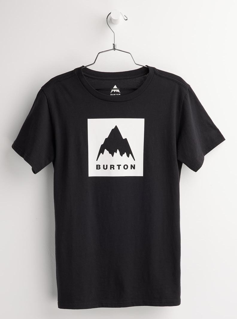 T-shirts Burton Classiche Mountain High Corta Sleeve Enfant Noir | 876139-ZHW