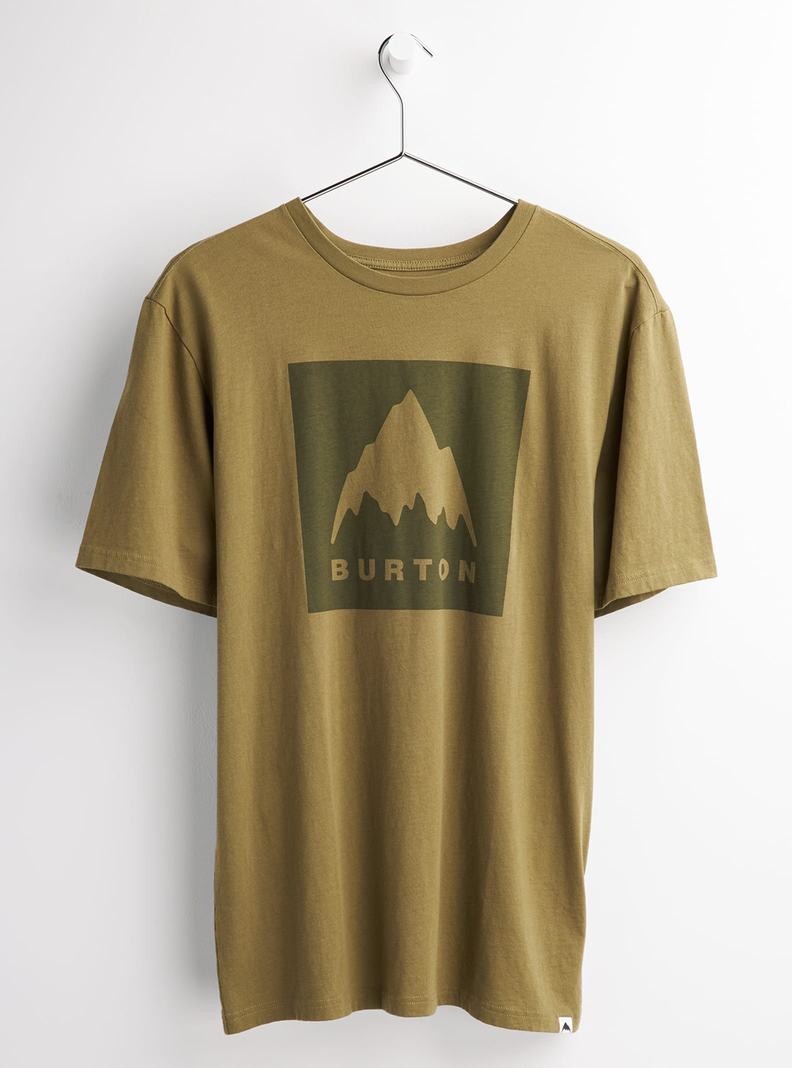 T-shirts Burton Classiche Mountain High Corta Sleeve Homme Vert Olive | 891425-XOG