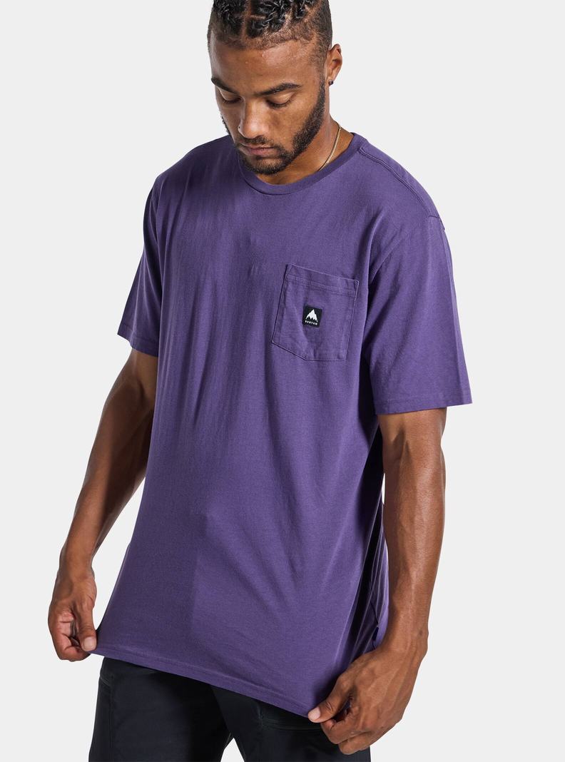 T-shirts Burton Colfax Corta Sleeve Femme Violette | 410872-QHJ