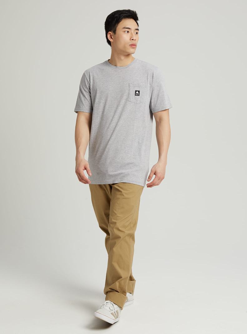 T-shirts Burton Colfax Corta Sleeve Femme Grise | 607398-QAM