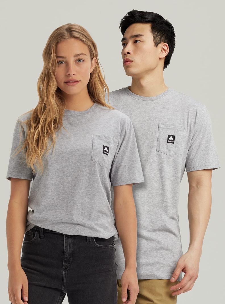 T-shirts Burton Colfax Corta Sleeve Femme Grise | 607398-QAM