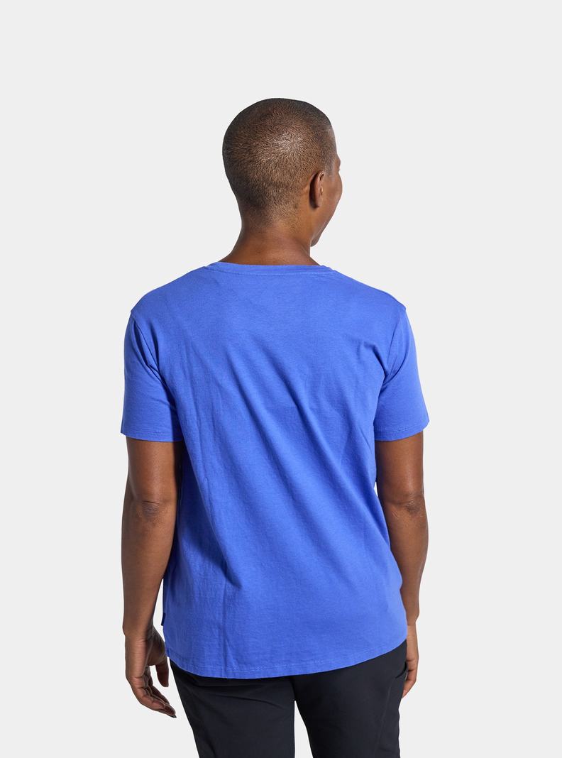 T-shirts Burton Colfax Corta Sleeve Femme Bleu | 901534-HKJ
