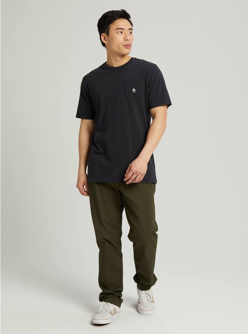 T-shirts Burton Colfax Corta Sleeve Homme Noir | 290836-CKA