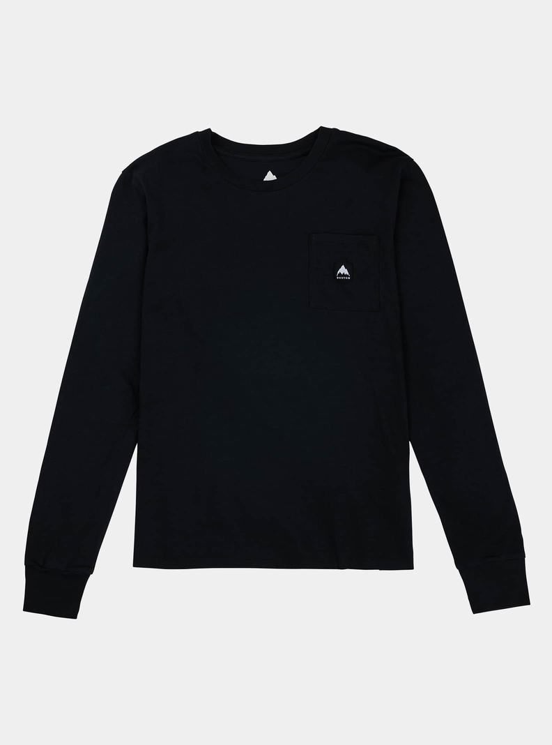 T-shirts Burton Colfax Long Sleeve Femme Noir | 215497-CJR