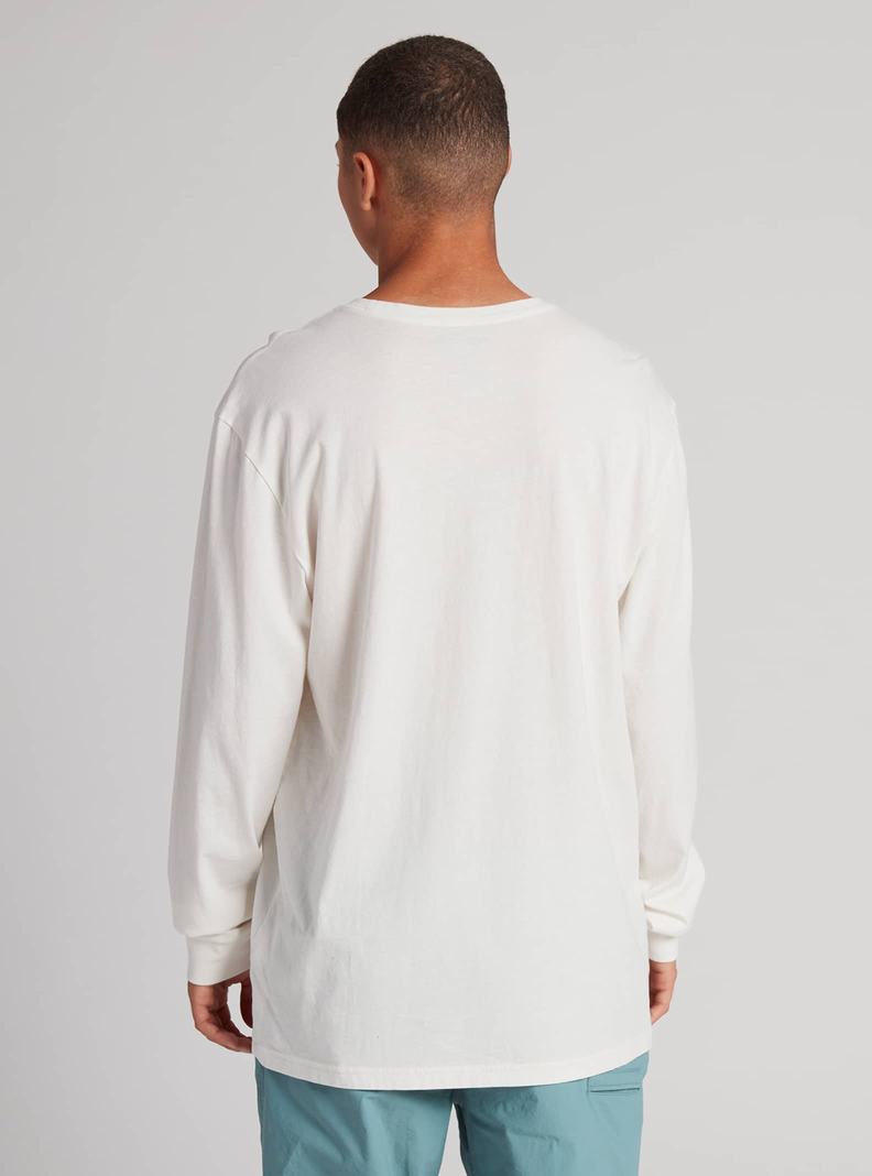 T-shirts Burton Colfax Long Sleeve Femme Blanche | 296415-JXN