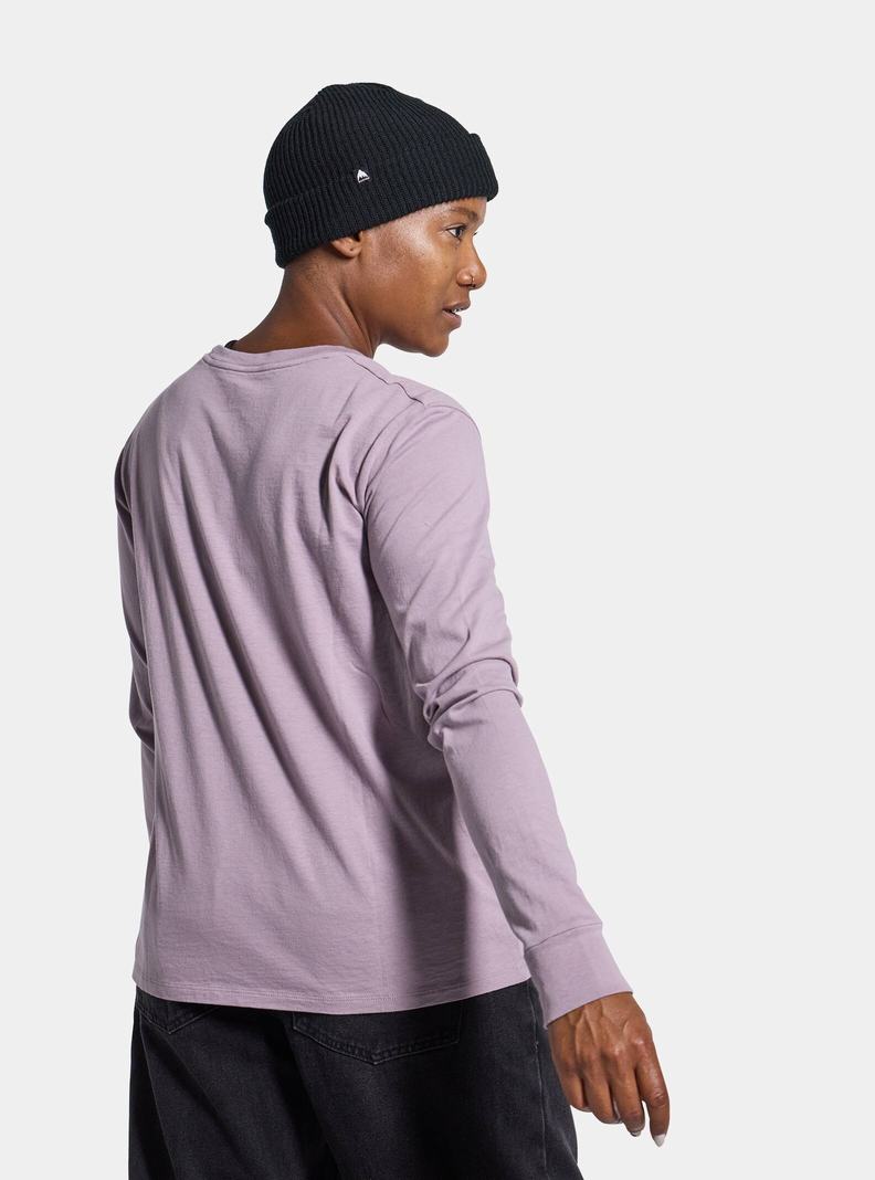 T-shirts Burton Colfax Long Sleeve Femme Lavande | 419327-VGT