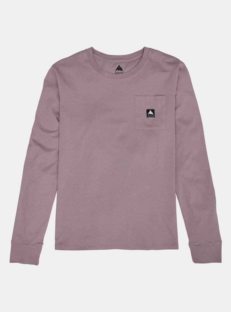 T-shirts Burton Colfax Long Sleeve Femme Lavande | 419327-VGT