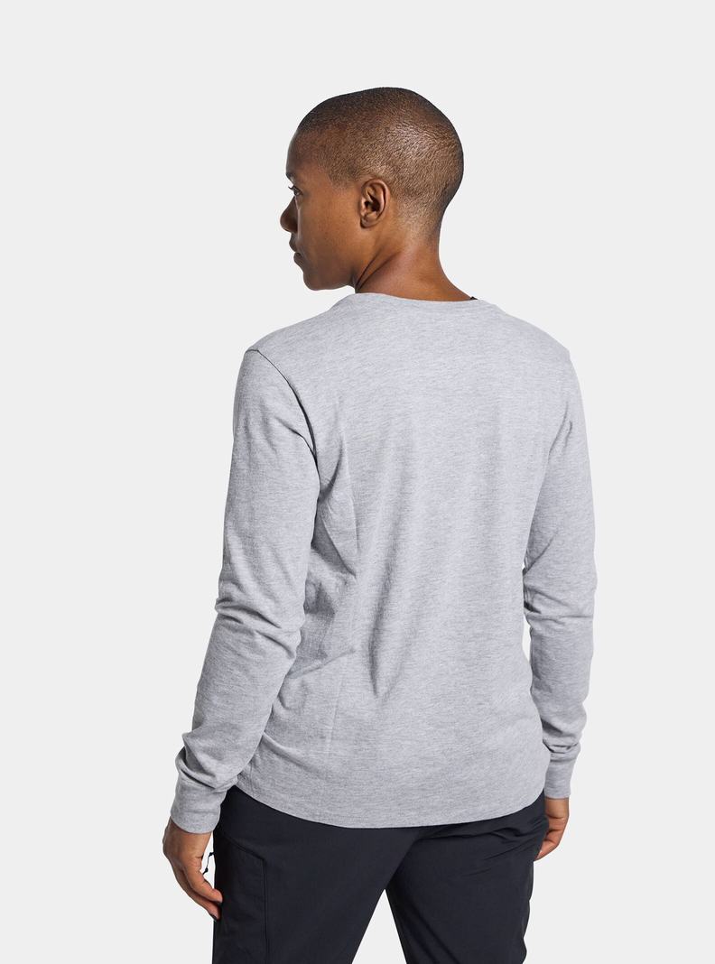 T-shirts Burton Colfax Long Sleeve Femme Grise | 829476-KYJ