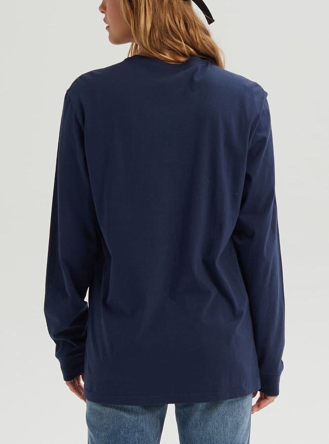 T-shirts Burton Colfax Long Sleeve Femme Bleu | 834502-HRL