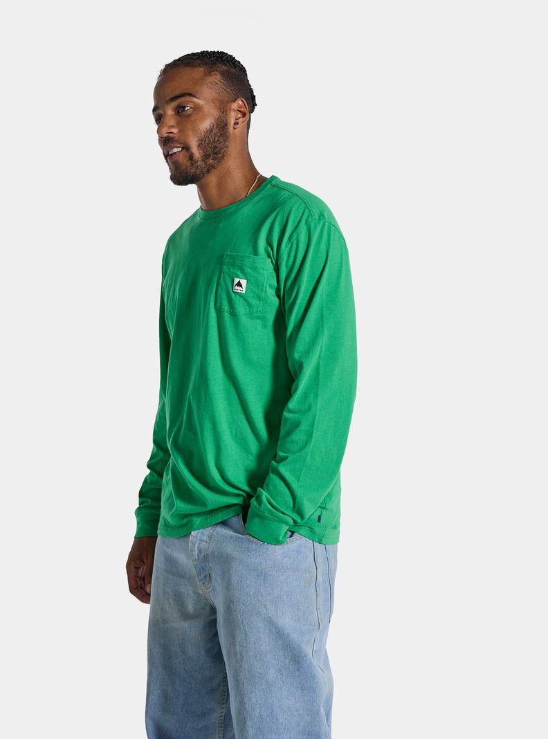 T-shirts Burton Colfax Long Sleeve Homme Vert | 032865-TPK