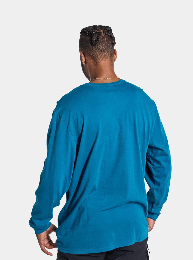 T-shirts Burton Colfax Long Sleeve Homme Bleu | 709158-USC