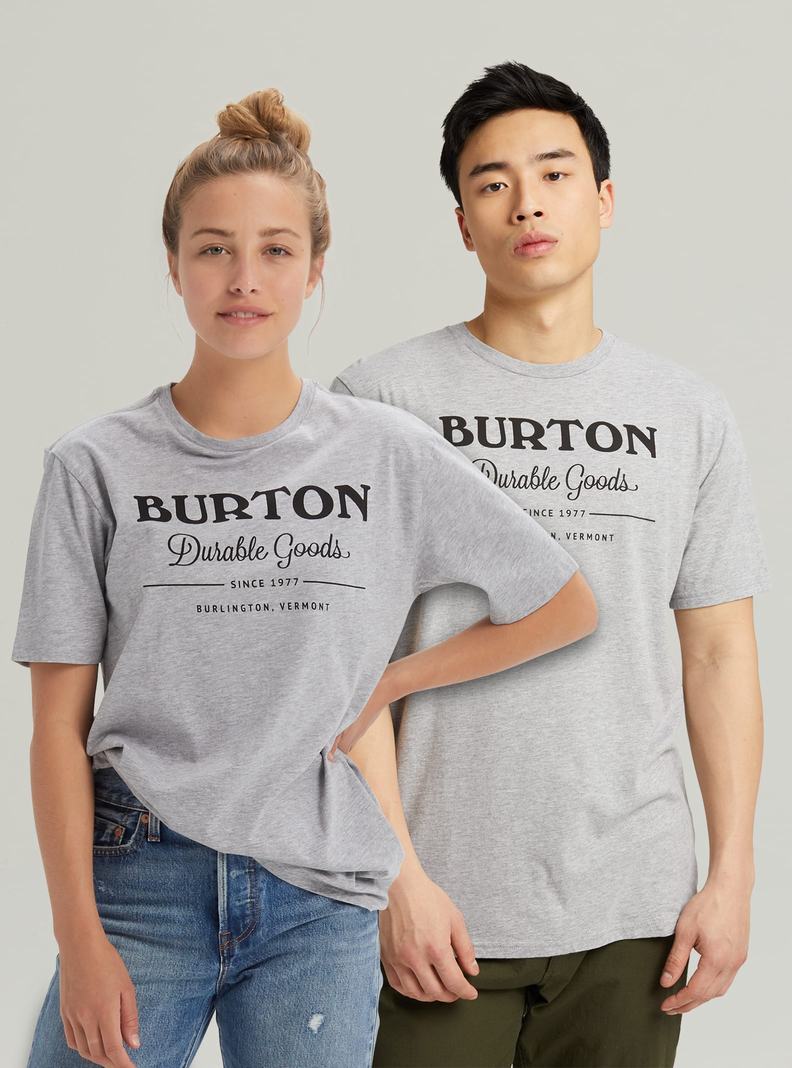 T-shirts Burton Durable Goods Corta Sleeve Femme Grise | 513078-FSZ