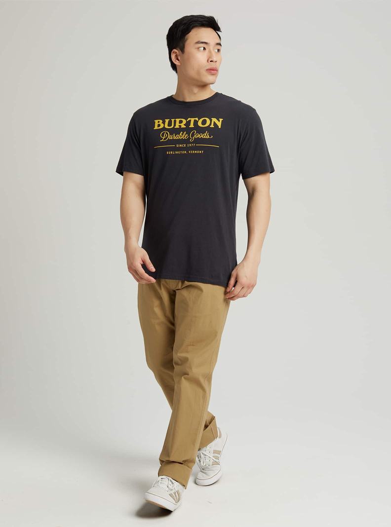 T-shirts Burton Durable Goods Corta Sleeve Homme Noir | 568492-XSD