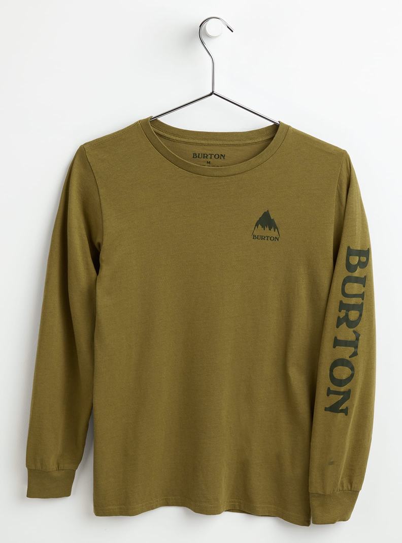 T-shirts Burton Elite Long Sleeve Enfant Vert Olive | 012973-OXT