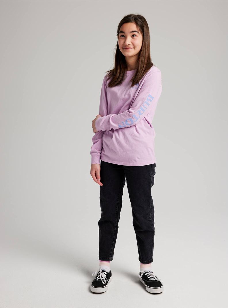 T-shirts Burton Elite Long Sleeve Enfant Violette | 952817-YSM