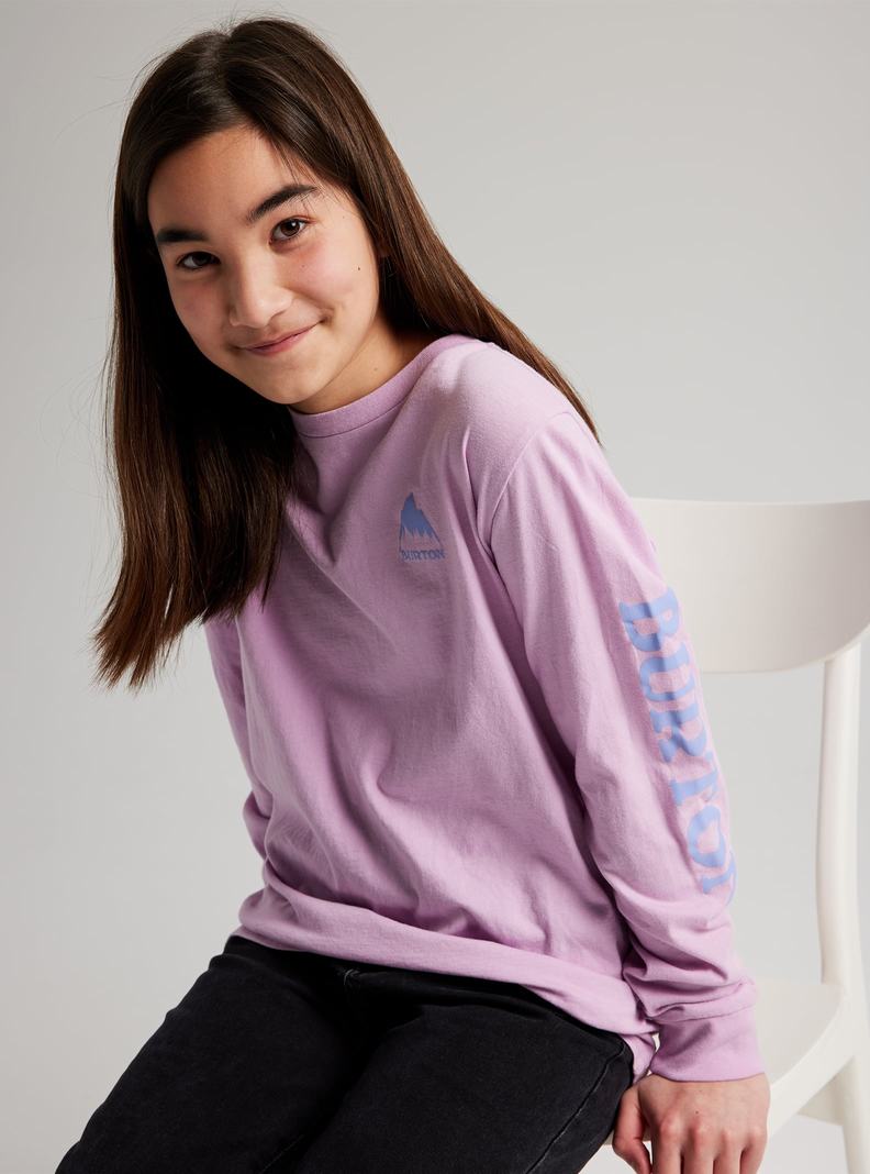 T-shirts Burton Elite Long Sleeve Enfant Violette | 952817-YSM