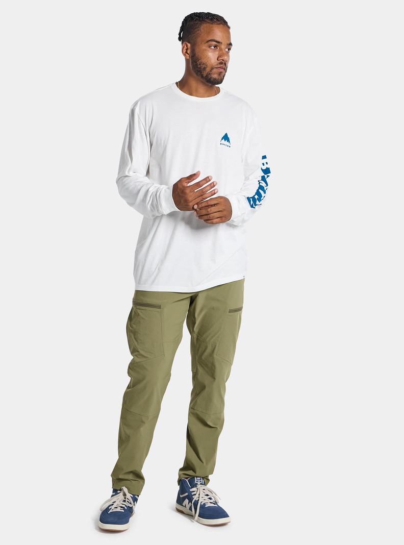 T-shirts Burton Elite Long Sleeve Homme Blanche | 124075-IXW
