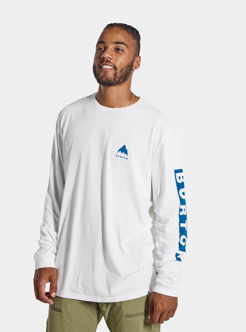 T-shirts Burton Elite Long Sleeve Homme Blanche | 124075-IXW