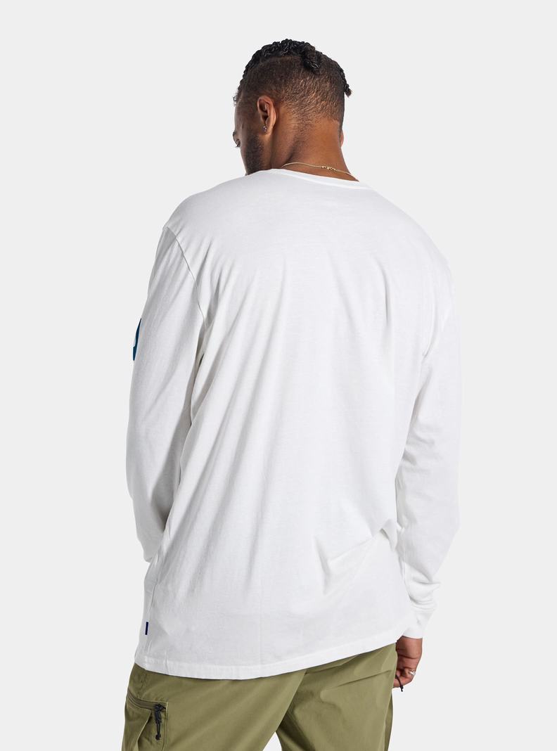 T-shirts Burton Elite Long Sleeve Homme Blanche | 124075-IXW