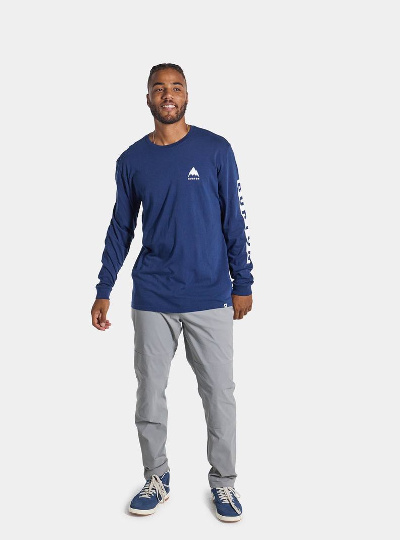 T-shirts Burton Elite Long Sleeve Homme Bleu | 238564-GPO