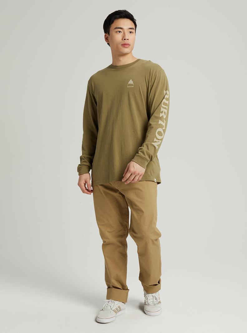 T-shirts Burton Elite Long Sleeve Homme Vert Olive | 863570-BZN