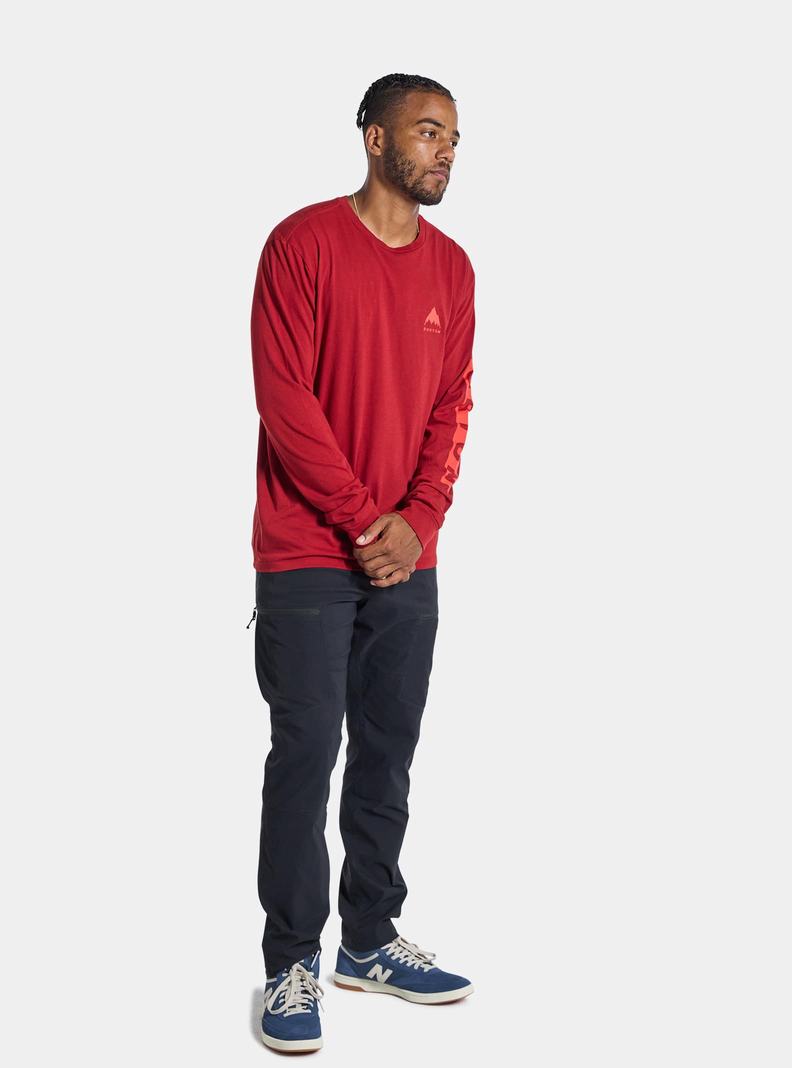 T-shirts Burton Elite Long Sleeve Homme Rouge | 976038-AOQ