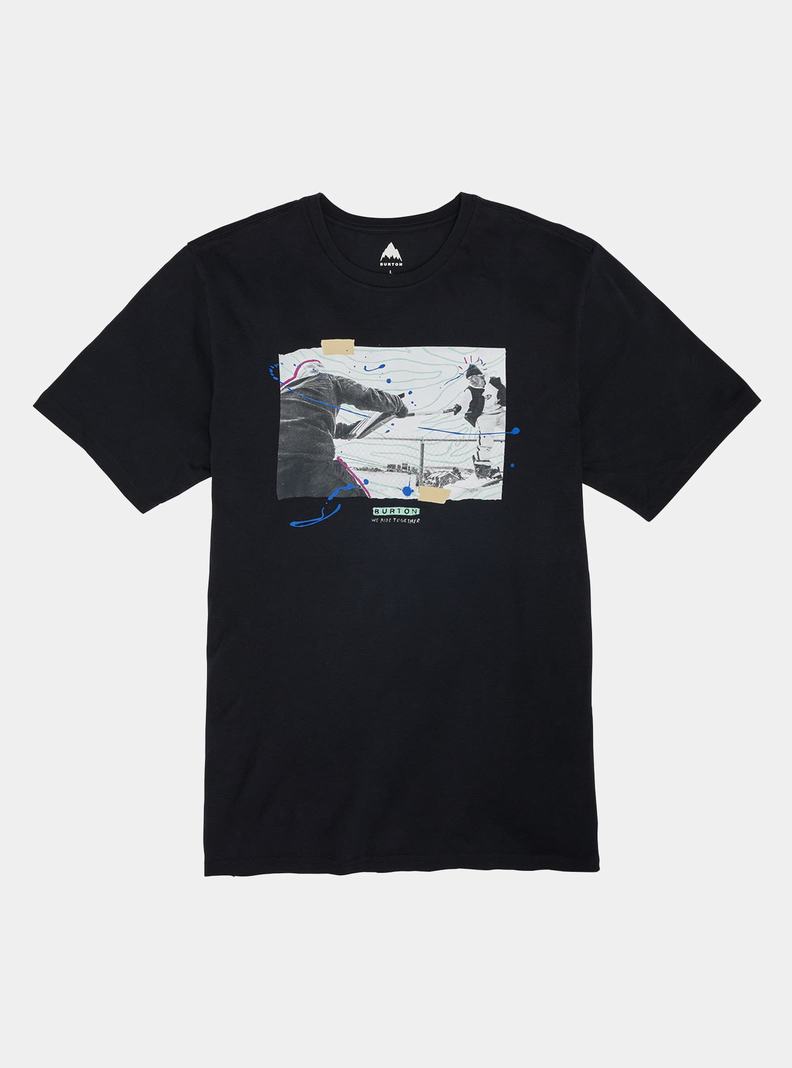 T-shirts Burton Elmherst Corta Sleeve Homme Noir | 950486-LMA