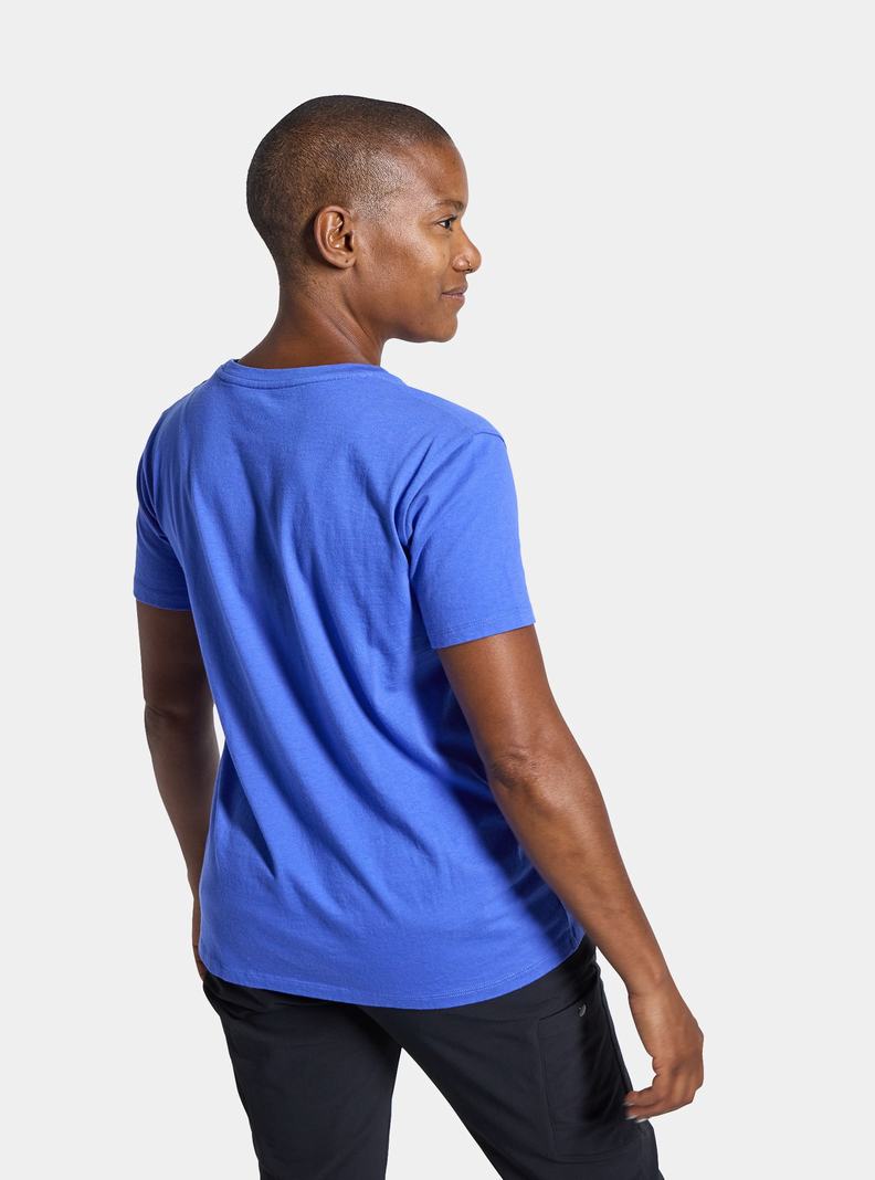 T-shirts Burton Feelgood Corta Sleeve Femme Bleu | 356491-JQZ
