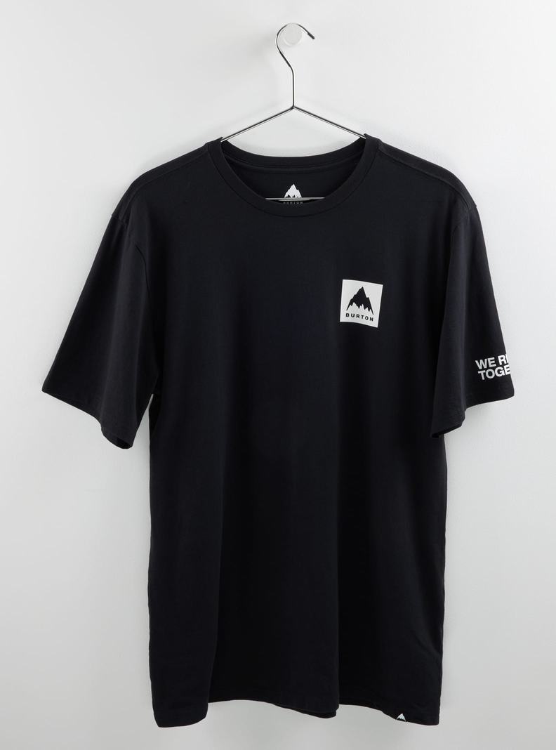 T-shirts Burton Mountain Mark Corta Sleeve Homme Noir | 390281-HDB