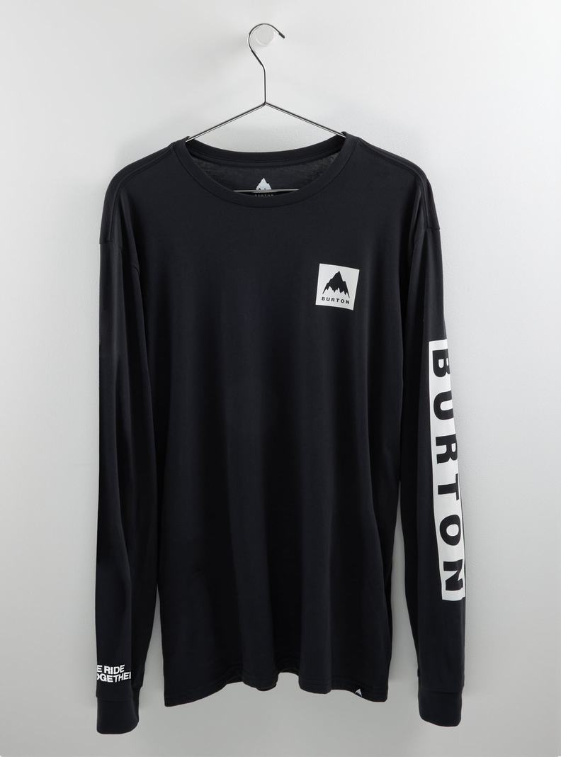 T-shirts Burton Mountain Mark Long Sleeve Homme Noir | 416807-GRC