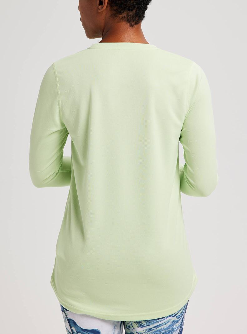 T-shirts Burton Multipath Active Long Sleeve Femme Vert | 490263-ZJG