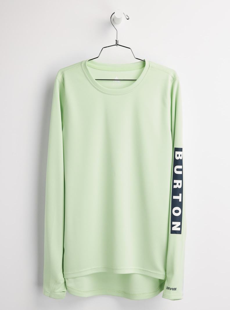 T-shirts Burton Multipath Active Long Sleeve Femme Vert | 490263-ZJG